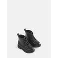 thumbnail image 2 of Wonder Nation Toddler, Little, & Big Girls Combat Boots, 2 of 5