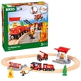 thumbnail image 3 of BRIO 33815 Set de Bomberos de Rescate | Juego de juguetes de tren de 18 piezas con camión de bomberos y accesorios | Pistas de madera para niños | Ideal para niños pequeños de 3 años en adelante, 3 of 5