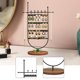 thumbnail image 4 of Exhibidor de joyas, bandeja organizadora para anillos, soporte para pendientes, colgador de pendientes para exhibiciones, vitrina para tocador, 4 of 9