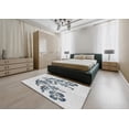 thumbnail image 5 of Ahgly Company Machine Washable Indoor Rectangle Transitional White Smoke Area Rugs, 6' x 9', 5 of 7