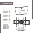 thumbnail image 4 of Universal Floor TV Stand with Swivel Mount, Floor TV Stand Height Adjustable Fit 32 37 42 47 50 55 60 65 Inch Plasma LCD LED Flat or Curved Screen TVs, TV Mount Stand with Cable Management, Q9631, 4 of 12