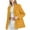 Yellow, variant on Babysbule Fall Jackets for Women Women's Fashion Solid Color Long Sleeve Button Suit Coat Long Sleeve Hatless Casual Coat/Jacket Women's Tops Blouse