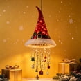 thumbnail image 5 of Santa Hat Hanging Christmas Decorations & Warm Glow, Plush Red Hat Holiday Light, Hat Hanging Decor with Glowing Tassels, Lightweight Festive Light for Indoor Outdoor, Porches, Tents, Tree Branch,B, 5 of 6