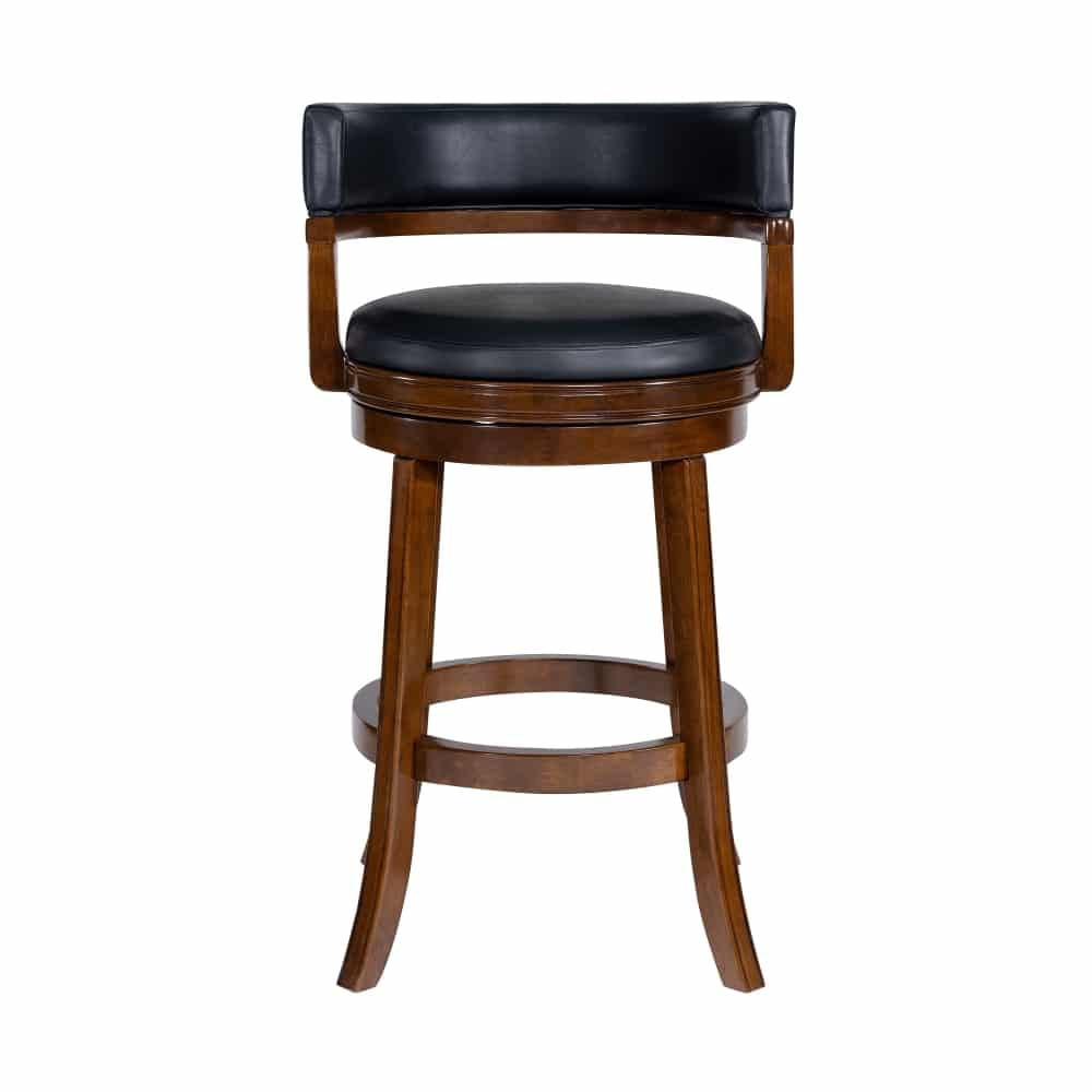 Boraam Balen Swivel Wood Bar Stool -Cappuccino Finish