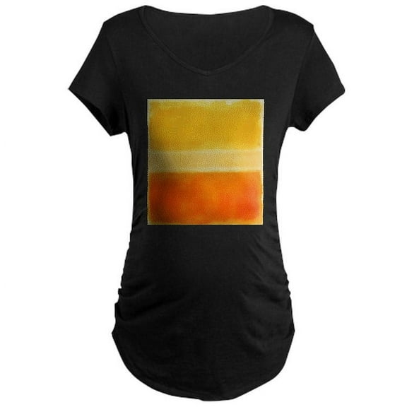 CafePress - Yellow Orange Rothko Maternity T Shirt - Maternity Dark T-Shirt