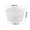 thumbnail image 3 of (4 oz - 50 Sets) Clear Diposable Plastic Portion Cups With Lids, Small Mini Containers For Portion Controll, Jello Shots, Meal Prep, Sauce Cups, Slime, Condiments, Medicine, Dressings, Crafts,, 3 of 8