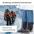thumbnail image 2 of Clearance! Trail Leg Gaiters  Outdoor Camping Hiking Climbing Waterproof Snow Legging Gaiters Waterproof Snow Boot Gaiters for Hiking, Walking, Hunting, Mountain Climbing and Snowshoeing, 2 of 7