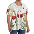 thumbnail image 2 of Kdxio Men's Hawaiian Shirt for Men Short Sleeve Shirt Wild Herbs Summer Casual Holiday Beach Button Down T-Shirts, 2 of 5