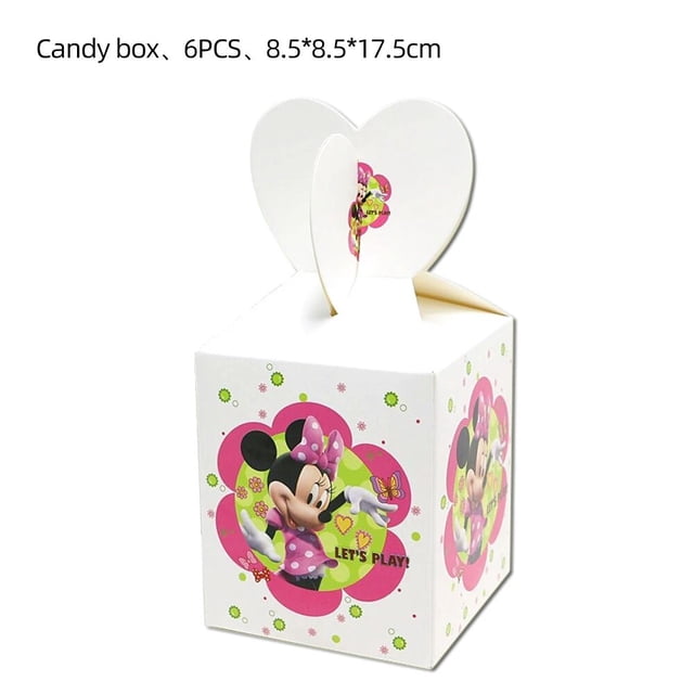 Caja de regalo de fiesta de Minnie y Mickey Mouse, bolsa de regalo para galletas, Stitzer de Spiderman, perfecto para regalos de fiesta de niños