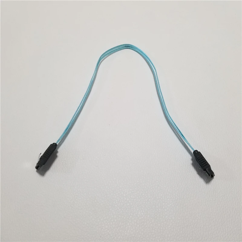 Ultra Short 20cm 7pin SATA 3.0 Female to  F/F HDD Hard Drive Data Cable Dual Channel Shielding Blue 6Gbps