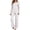 White, variant on YgkuHd Women's Pajama Set Long Sleeve Cherry Print Lace Trim Pants Loungewear Sleepwear Lounge Set for Women,Pink_L