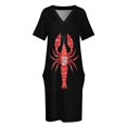 thumbnail image 3 of Vestido holgado con bolsillo para mujer ropa de fiesta verano, 3 of 6