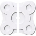 thumbnail image 1 of Ekena Millwork CMP34LA2-02000 34 Po OD x 2 Po ID Carré Luna Architecture Grade Médaillon de Plafond Contemporain PVC - 2 Pièces, 1 of 1