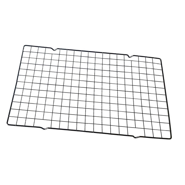 Rejilla de enfriamiento antiadherente, rejilla de cocina de alambre resistente, rejilla para hornear, rejilla para asar y secar para cocinar, asar, 40cmx25cmx2cm 197g perfecl Rejilla de refrigeración