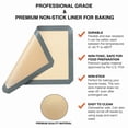 thumbnail image 2 of 3 Set Liner Sheet Silicone Baking Mat Non Stick Heat Resistant Oven Mats Toaster, 2 of 5