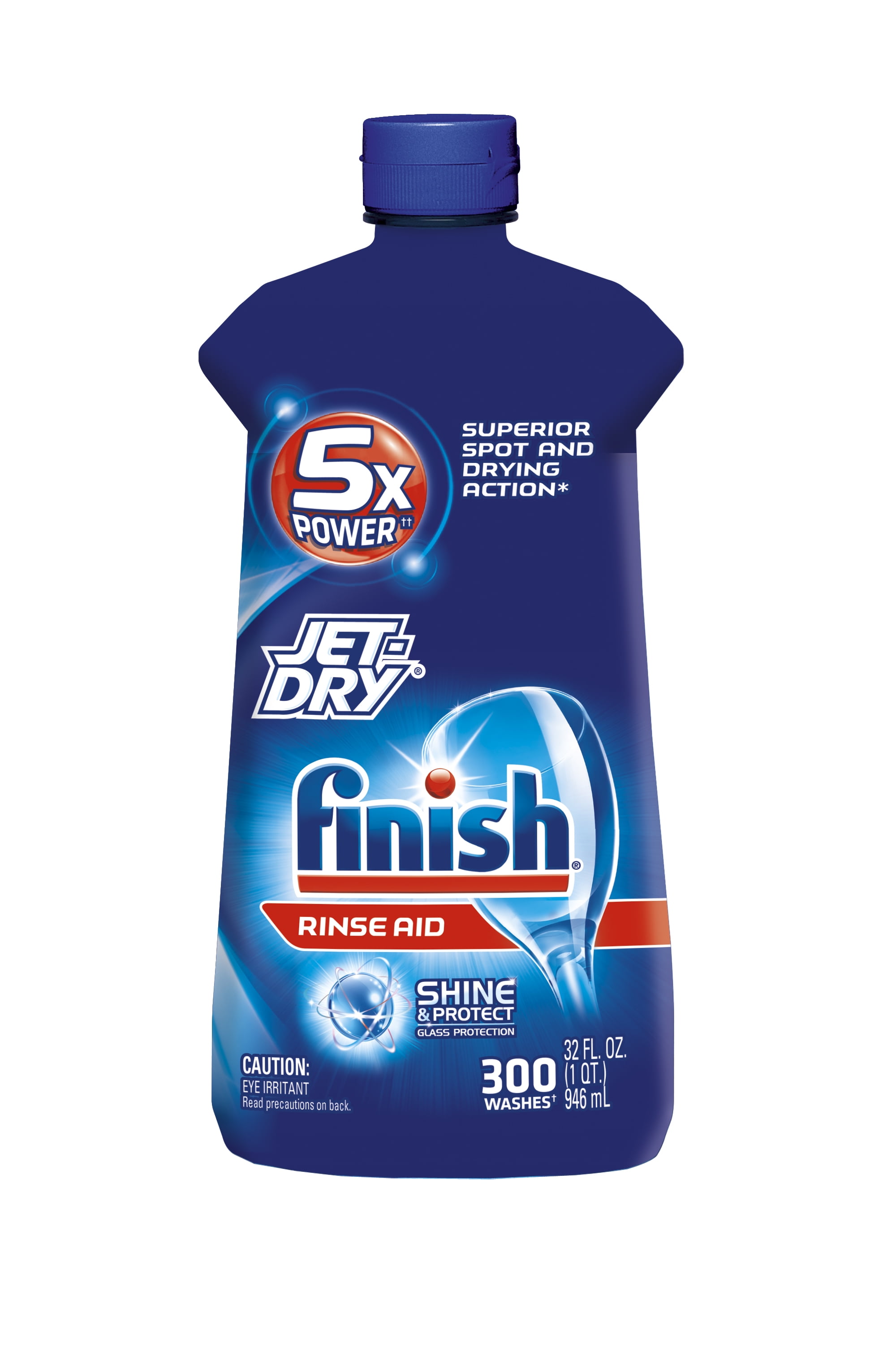 Finish Jet-Dry Rinse Aid, 32oz, Dishwasher Rinse Agent & Drying Agent -  Walmart.com