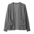 thumbnail image 4 of Posijego Women's Chiffon Cardigans See Through Long Sleeve Open Front Cardigan Lightweight Summer Cardigans with Pockets, 4 of 6