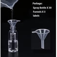 thumbnail image 3 of Botellas de aerosol TINFO de 30 ml (paquete de 30) de plástico transparente con embudo, 3 of 5