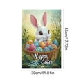 thumbnail image 3 of SLYNSHome Happy Easter Garden Flag for Outdoor, Floral Rabbit Bunny Banner Yard Outdoor Decoration, 3 of 7