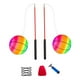thumbnail image 4 of Pelota de fitness con rebote, mango antideslizante, para gimnasio en el patio, lanzamiento manual rojo, 4 of 9