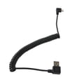 thumbnail image 4 of FELTECHELECTR Cable de carga de datos USB Micro de 5 pines macho a USB 2.0 macho en espiral de 1,5 m (negro), 4 of 6