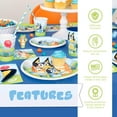 thumbnail image 4 of Unique Bluey Birthday Party Supplies | Bluey Party Supplies | Bluey Birthday Decorations | Bluey Party Decorations | With Bluey Tablecover, Bluey Plates, Bluey Cups, Bluey Napkins, Forks, 4 of 4