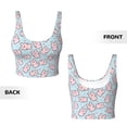 thumbnail image 6 of Uemuo Cute Rabbit Pattern Women's Sports Bra - High Impact Support, Breathable, and Comfortable Athletic Bra for Running, Yoga, and Workouts, 6 of 9