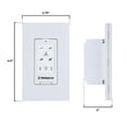 thumbnail image 2 of Westinghouse Lighting 7788500 Four Speed Ceiling Fan & LED Light Wall Control, White, 2 of 7