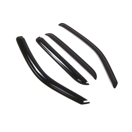 Tuningpros WD2-317 Outside Mount Window Visor Deflector Rain Guard Dark Smoke 4 Pcs Set For 2001-2007 Mazda Tribute