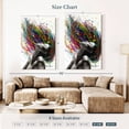 thumbnail image 4 of Elephant Stock Lady In Rapture Wall Art - Vertical Canvas Wall Art - Living Room Wall Decor - Fashion And Beauty Canvas - Gray And Gold Decor By Ashvin Harrison - 32" x 48", 4 of 8