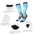 thumbnail image 3 of Masiiu Bluey Print Adult Crew socks, Comfortable Novelty Colorful Patterned, Breathable, Stylish Colorblock for Men Women, 3 of 6
