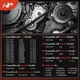 thumbnail image 3 of A-Premium Heavy-Duty Serpentine Drive Belt Compatible with Ford, Blue Bird, Freightliner, Kenworth, Ottawa, Peterbilt, Sterling Truck & Volvo Cars - L9000, LA9000, LNT9000, Century Class & More, 3 of 9