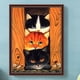 thumbnail image 1 of Cuadros Decorativos 5D bricolaje ronda completa taladro diamante pintura gato Kit arte decoración del hogar (ZQ040) Wdftyju embutido en tela, 1 of 9