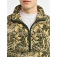 thumbnail image 4 of No Boundaries Faux Shearling Quarter Zip Pullover, Men’s XS-4XL, 4 of 5