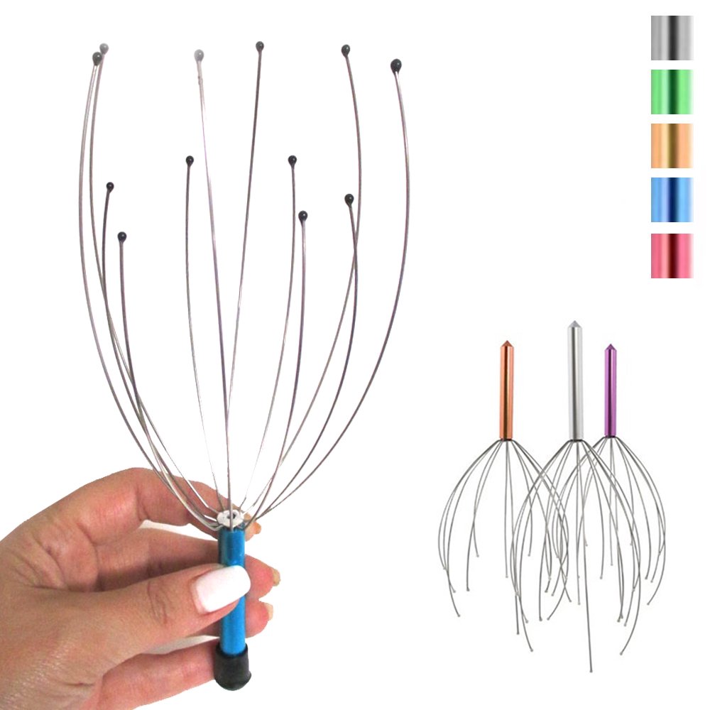 NEW Head Massager Scratcher Neck Massage Scalp Relax Calm Stress Relief