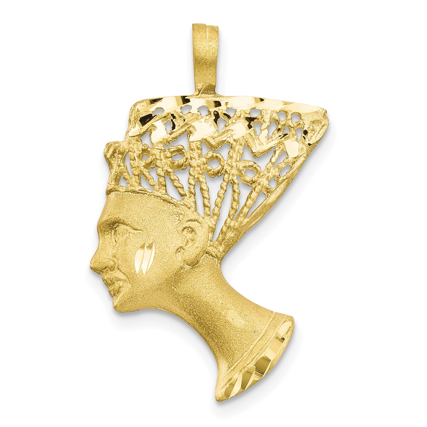 Sterling Silver 925 Nefertiti Pendant 34 mm Jewels Obsession Nefertiti Pendant Sterling Silver 925 Nefertiti Pendant 34 mm Jewels Obsession Nefertiti Pendant