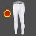 thumbnail image 6 of USNSM Men's Breathable Thermal Underwear Bottom Fleece Lined Pant Long Johns Leggings for Men Base Layer for Cold Weather White L, 6 of 6