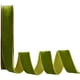 thumbnail image 1 of Cinta de terciopelo de un solo lado de 18,5 yardas × 1 pulgada Cinta de terciopelo verde Rollo de cinta de satén, 1 of 9