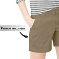 thumbnail image 3 of Hybrid & Company Womens Super Comfy Bermuda Walking Short BW31201 NF DARK KHAKI 13, 3 of 5