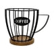 thumbnail image 2 of Soporte para cápsulas de café de gran capacidad, de hierro, moderno, para cafetería y hogar. Negro sin tapa, 2 of 9