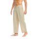 thumbnail image 4 of TRKIYQC Hombres Moda Pantalones Sueltos Color Sólido Ligero Cordón Cintura Elástica Pantalones Primavera Verano Casual Jogger Pantalones Pantalones De Chándal TRKIYQC moda, 4 of 8