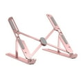 thumbnail image 2 of Soporte para portátil de escritorio, portátil, soporte para portátil, aleación de aluminio, elevador universal con ventilación y refrigeración para Rosa, 2 of 8