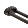 thumbnail image 5 of Utopia Alley Rustproof Wall Mounted Aluminum Double L Shaped Shower Curtain Rod 72" L x 31.7" W, with 24 Shower Hooks included & Ceiling Support , Wall Mounted, Oil Rubbed Bronze, 5 of 11