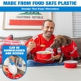 thumbnail image 4 of GoBig Party Large Disposable Plastic Bowls, 60 oz, Red, 30 Count, 4 of 6