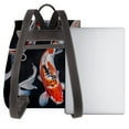 thumbnail image 3 of Disketp Tricolor Koi Fish Trio Mochila de Cuero para Mujer, Bolso de Espalda Antirrobo con Estilo para Viaje, Trabajo y Uso Diario, 3 of 4