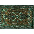 thumbnail image 1 of Ahgly Company Indoor Rectangle Persian Turquoise Blue Traditional Area Rugs, 4' x 6', 1 of 4