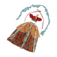 thumbnail image 1 of Vestimenta de vestimenta de muñecas lindo para regalo de cumpleaños Photo Prop de miniatura Vestido elegante accesorios elegantes ropa de muñeca ropa Volantes rojos, 1 of 8