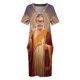 thumbnail image 4 of Vestido suelto de Saint Jeff of Goldblum vestido de talla grande con bolsillo pintura religiosa, 4 of 7