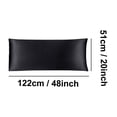 thumbnail image 2 of PiccoCasa Satin Body Pillowcase Silky Long Pillowcase for Hair and Skin, Standard Black, 2 of 8