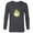 Charcoal Heather, variant on Disney Princess Tiana Holiday Christmas Ornament - Long Sleeve T-Shirt for Men - Customized-White